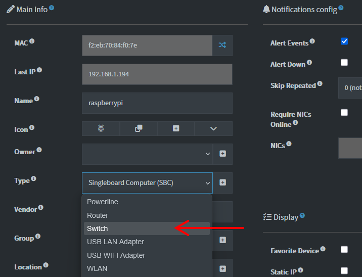 Device details